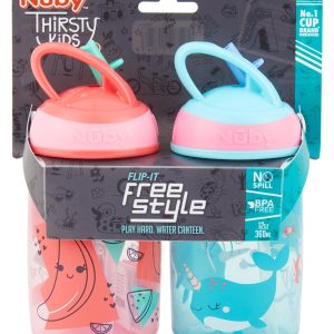 2 Pk 12oz Kids Water Canteens