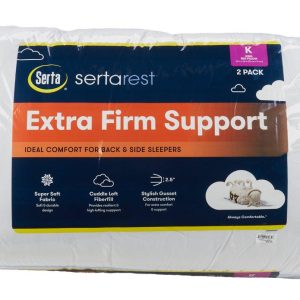 2 Pk Extra Firm Bed Pillows