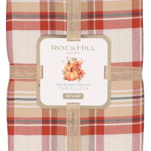 60x84 Plaid Harvest Fall Table Cloth