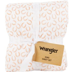 King Size 4 Pc Horseshoe Sheet Set