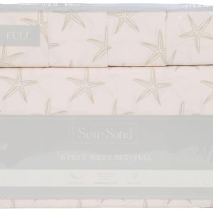 6 Pc Full Size Starfish Sheet Set