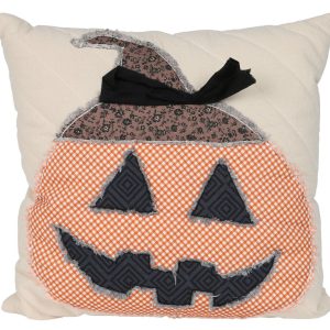 18 in Jack-o'-lantern Throw Pillow