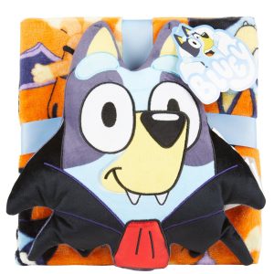 40x50 Bluey Pillow & Plush Blanket Halloween Set