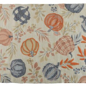 27x45 Floral Pumpkin Accent Rug