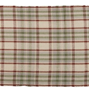 27x45 Plaid & Tassel Accent Rug