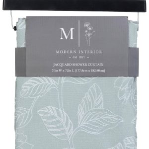 70x72 Floral Print Shower Curtain