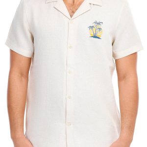 Men's Palm Tree Button Down Shirt