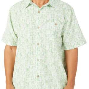 Men's Beverage Print Button Down Shirt