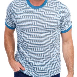 Men's Printed Short Sleeve Knit Shirt