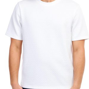 Men's Solid Diamond Print Shirt