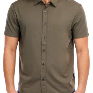 Men's Solid Button Down Shirt