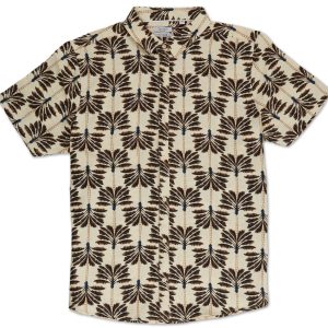 Men's Palm Leaf Button Down Top