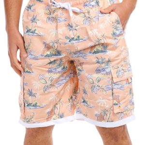 Men's Island Print Board Shorts