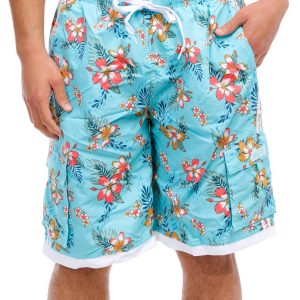 Men's Floral Print Board Shorts