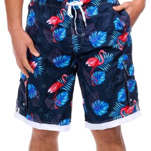 Men's Tropical Flamingo Board Shorts