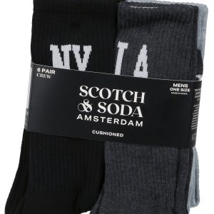 6 Pk Cushioned Crew Socks