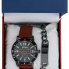 Men's 2 Pc Watch and Bracelet Set