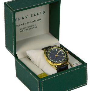 Men's Solar Powered Vegan Leather Watch