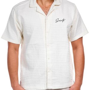 Men's Signature Waffle Weave Button Up