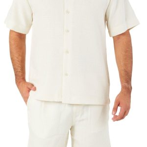 Men's Solid Button Down Shirt