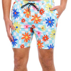 Men's Floral Print Swim Shorts