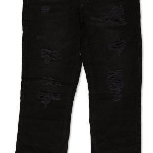 Men's Solid Straight Leg Jeans