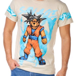 Men's Savage Anime Bear Screen Tee