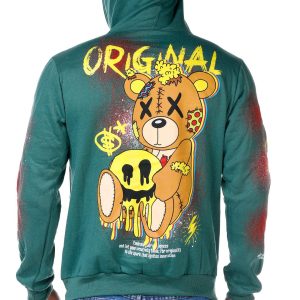 Men's Original Bear Graphic Fleece Hoodie