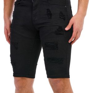 Men's Distressed Denim Shorts