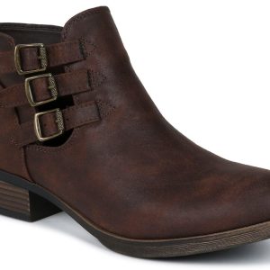 Women's Triple Buckle Ankle Boots