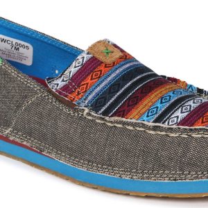 Women's Tribal Print Slip Ons