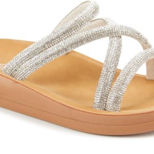 Women's Shimmer Double Bed Slides
