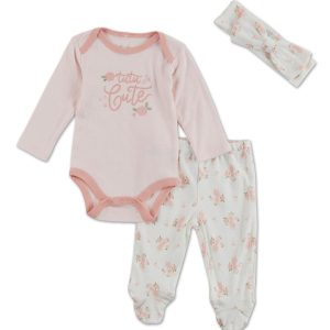 Baby Girls 3 Pc Pants Set