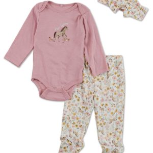 Baby Girls 3 Pc Pants Set