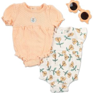 Baby Girls 3 Pc Shortsall Set