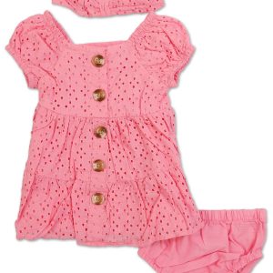 Baby Girls 3 Pc Dress Set