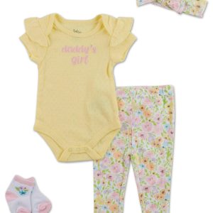 Baby Girls 4 Pc Leggings Set