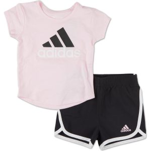 Baby Girls 2 Pc Logo Shorts Set