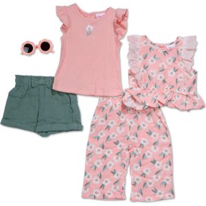 Baby Girls 5 Pk Shorts Set