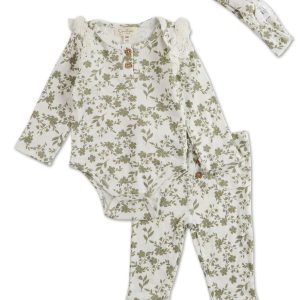 Baby Girls 3 Pc Pants Set