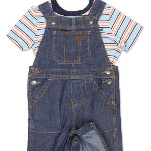 Toddler Boys 2 Pc Shortalls Set