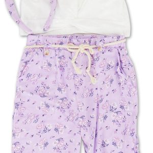 Toddler Girls 2 Pc Floral Pants Set w/Headband