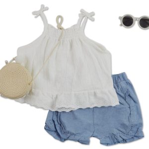 Toddler Girls 4 Pc Shorts Set