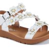 Toddler Girls 3D Floral Band Sandals