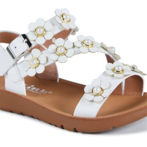Toddler Girls 3D Floral Band Sandals