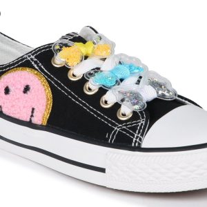 Girls Smiley Face Sneakers