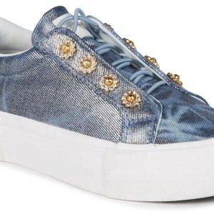Girls Poppy Denim Casual Sneakers