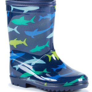 Toddler Boys Shark Rain Boots