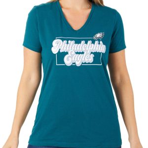 Women's Eagles Logo Front Tee