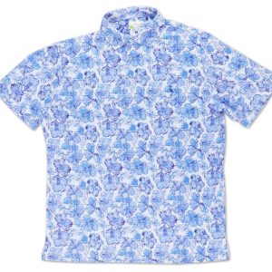 Men's Vintage Hibiscus Performance Golf Polo